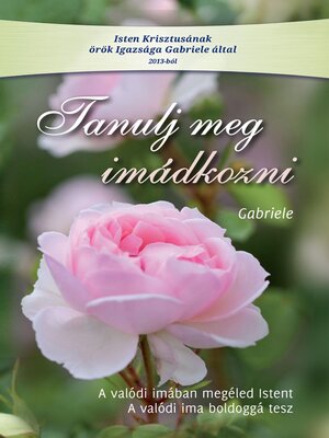 cover image of Tanulj meg imádkozni